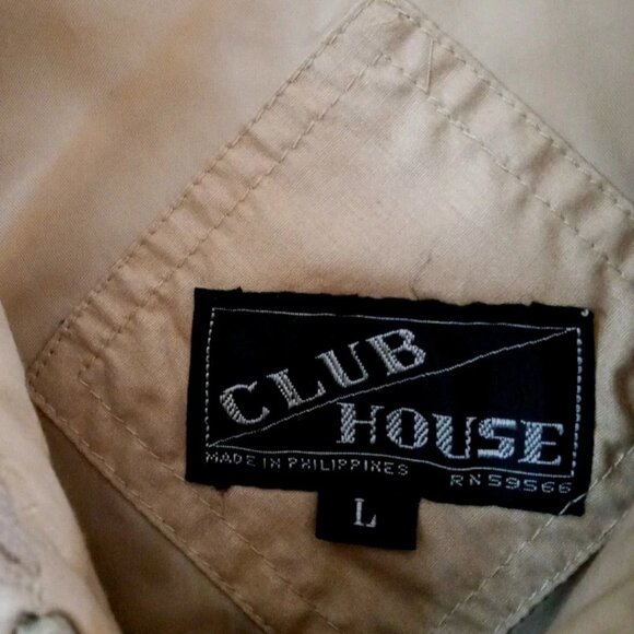 Club House Vintage 80s Jacket Men’s Large Tan - Picture 3 of 6